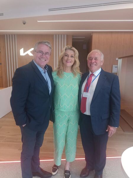 Cynthia Ní Mhurchú MEP, David Walsh and Anthony Dooley Cynthia Ní Mhurchú MEP, David Walsh and Anthony Dooley