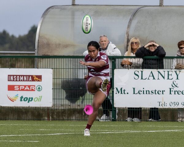 Tullow's new singing and Samoan international France Bloomfield who has taking over the kicking duties. Tullow's new singing and Samoan international France Bloomfield who has taking over the kicking duties.