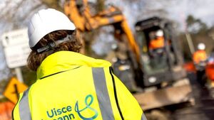 Major burst on water mains on Tullow Road, Carlow Major burst on water mains on Tullow Road, Carlow