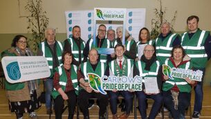 <p>Carlow County Council and elected representatives, along with members of the local community in Ballymurphy, announced a new tranche of grants for this year's Pride of Place competition. Photo: Michael O'Rourke Photography </p> <p>Carlow County Council and elected representatives, along with members of the local community in Ballymurphy, announced a new tranche of grants for this year's Pride of Place competition. Photo: Michael O'Rourke Photography </p>