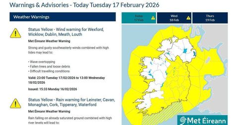 Latest weather warning issued for Carlow as flooding risk rises Latest weather warning issued for Carlow as flooding risk rises