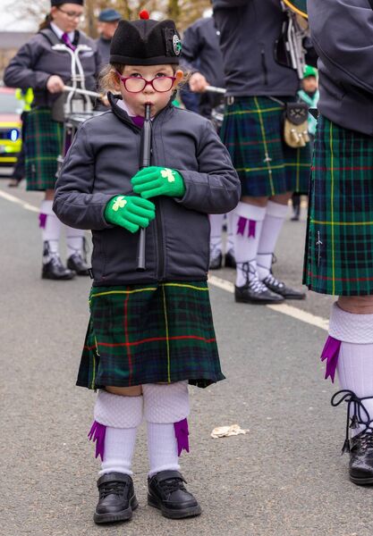 Saoirse Dunne Graham a junior member of the Killeshin Pipe Band. Pic: © Michael O'Rourke Photography 2026 Saoirse Dunne Graham a junior member of the Killeshin Pipe Band. Pic: © Michael O'Rourke Photography 2026