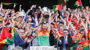 <p>Paul Doyle lifts the McDonagh Cup for Carlow back in 2023, their path to this year's final has been laid out with the fixtures for this year's competition confirmed. Photo: ©INPHO/Tom Maher</p> <p>Paul Doyle lifts the McDonagh Cup for Carlow back in 2023, their path to this year's final has been laid out with the fixtures for this year's competition confirmed. Photo: ©INPHO/Tom Maher</p>