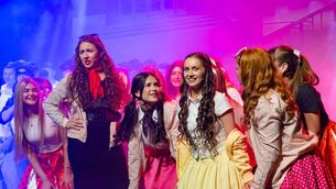 <p>Sandy surrounded by her friends, The Pink Ladies, in the much-loved musical, Grease </p> <p>Sandy surrounded by her friends, The Pink Ladies, in the much-loved musical, Grease </p>