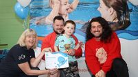 Christopher scoops Water Babies award Christopher scoops Water Babies award