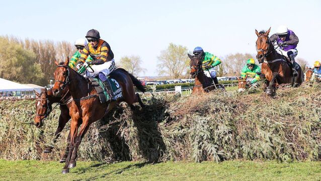Last year's winner out of the Aintree Grand National Last year's winner out of the Aintree Grand National