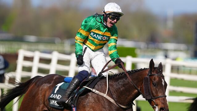 I Am Maximus ridden by Paul Townend, after winning the Randox Grand National. Photo: Owen Humphreys/PA Wire. <p>I Am Maximus ridden by Paul Townend, after winning the Randox Grand National. Photo: Owen Humphreys/PA Wire.</p>