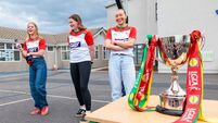 Carlow LGFA stars visit former school Carlow LGFA stars visit former school