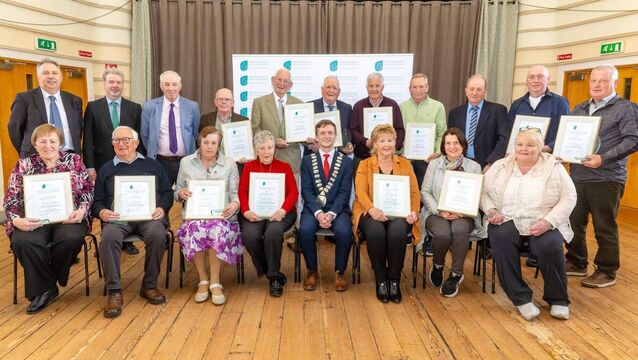 Thirteen receive cathaoirleach awards in Bagenalstown Thirteen receive cathaoirleach awards in Bagenalstown