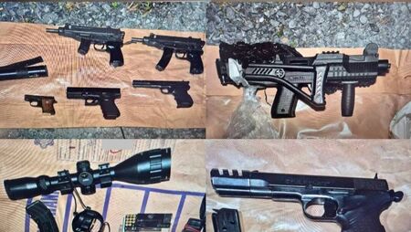 Machine guns and €700,000 of drugs seized in neighbouring counties Machine guns and €700,000 of drugs seized in neighbouring counties