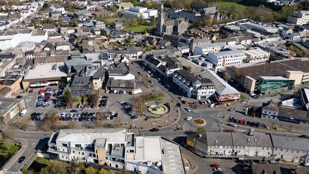 An aerial view of the centre of Carlow town Photo: michaelorourkephotography.ie <p>An aerial view of the centre of Carlow town Photo: michaelorourkephotography.ie</p>